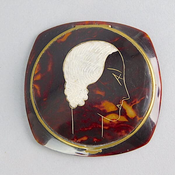 French Powder Compact - Sheryl's Art Deco Emporium